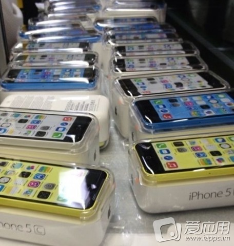 Blue and Yellow Packaged iPhone 5C
