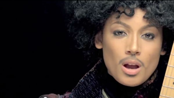 Screen Capture: Danielle Curiel impersonating Prince