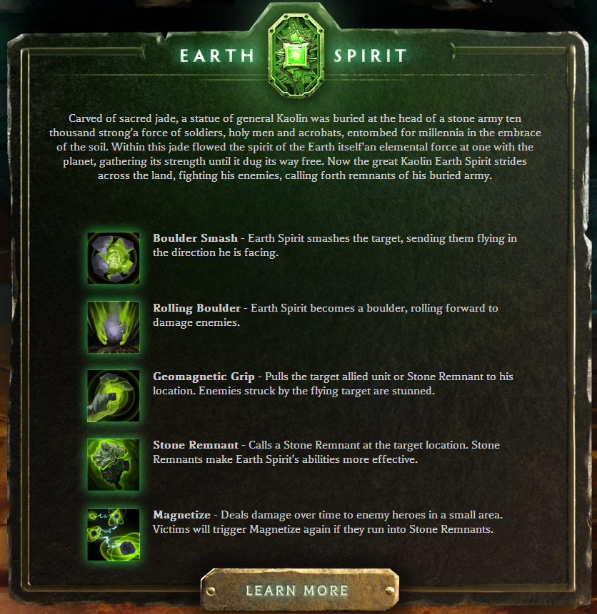 Earth Spirit Abilities