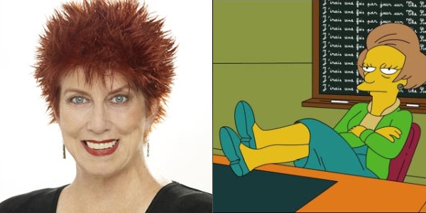 Marcia Wallace who voice the character of school teacher Edna Krabappel