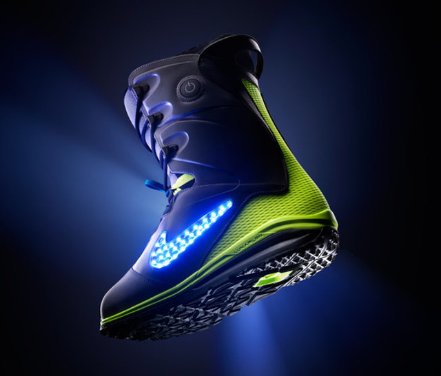 Must Have Nike Snowboarding Boots with Glowing Logo