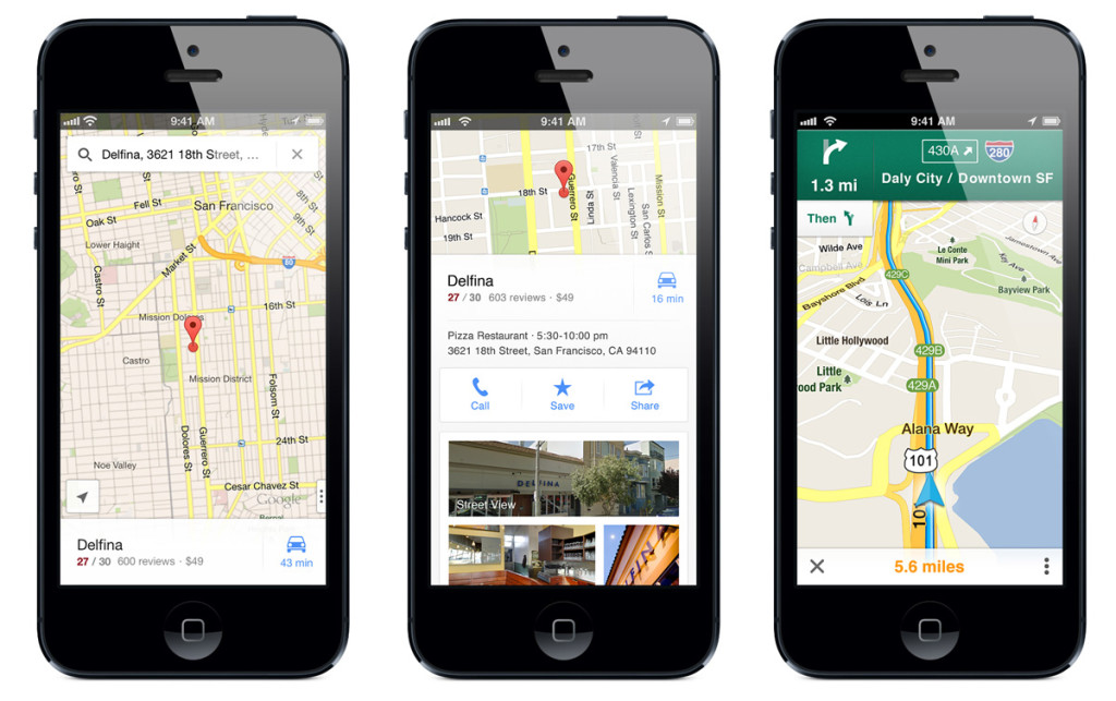 google maps ios