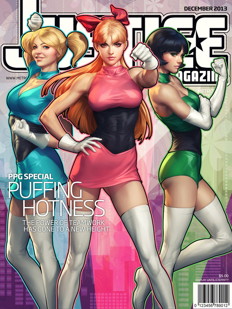 Amazing Justice Magazine Power Puff Girls Art