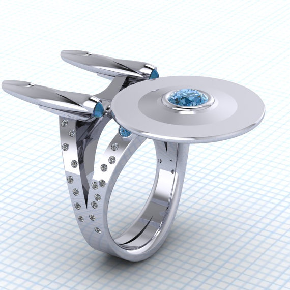 The Ultimate Geek Wedding Ring for Trekkies