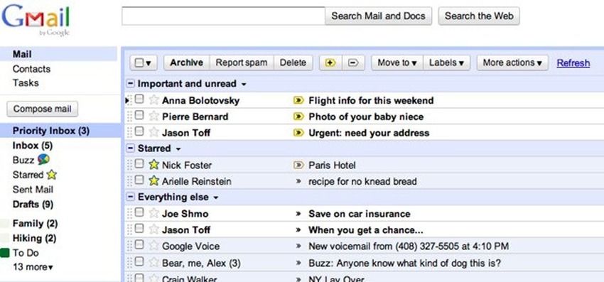 Gmail 2010