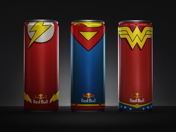 Must Have Justice League-Inspired Red Bull Cans
