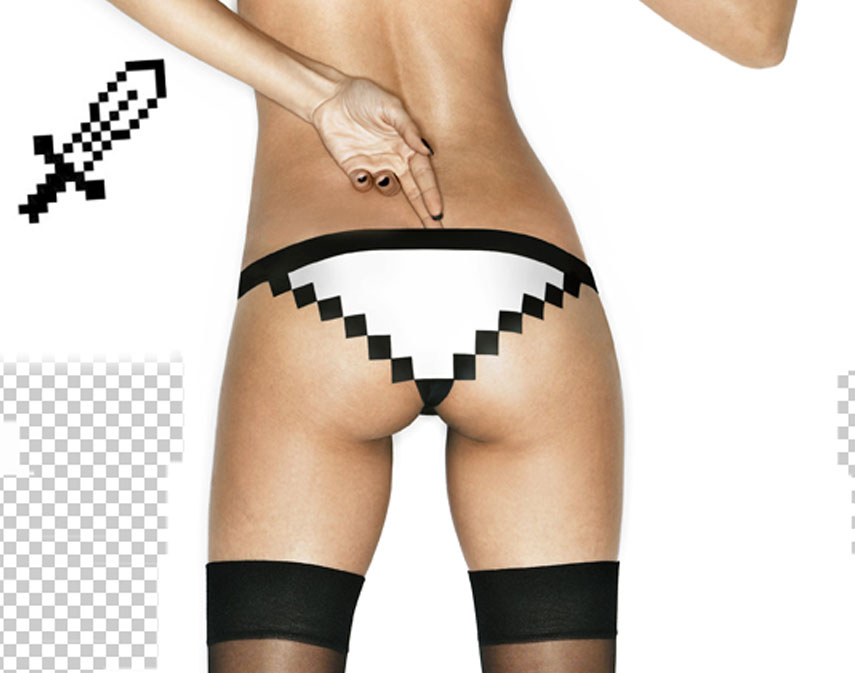 8-Bit Pixel Panties – This Is How You Spoil Your Geek