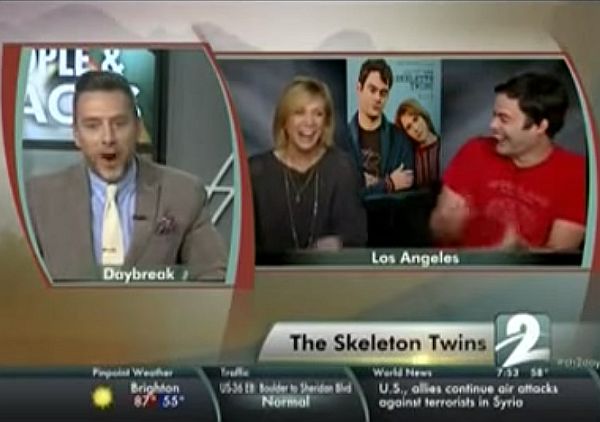 Unprepared News Reporter Gets Mocked by ‘The Skeleton Twins’ Actors Kristen Wiig and Bill Hader