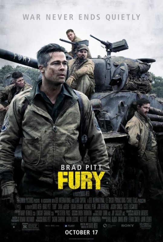 Brad Pitt's 'Fury' Beats 'Gone Girl' At the Box Office