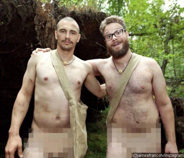 James Franco and Seth Rogen Go Naked on Instagram
