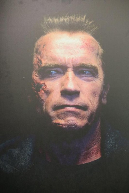 Photo of Arnold Schwarzenegger as the T-800 in Terminator Genisys