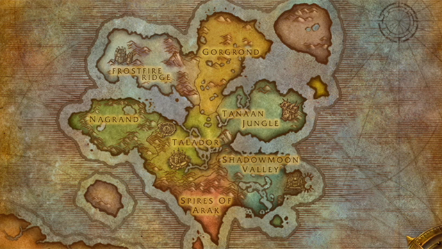 warlords of draenor map