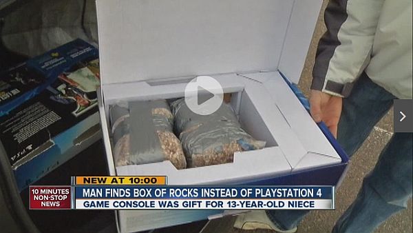 The PS4 Box Full Of Rocks Is a Wal-Mart Christmas Epic Fail
