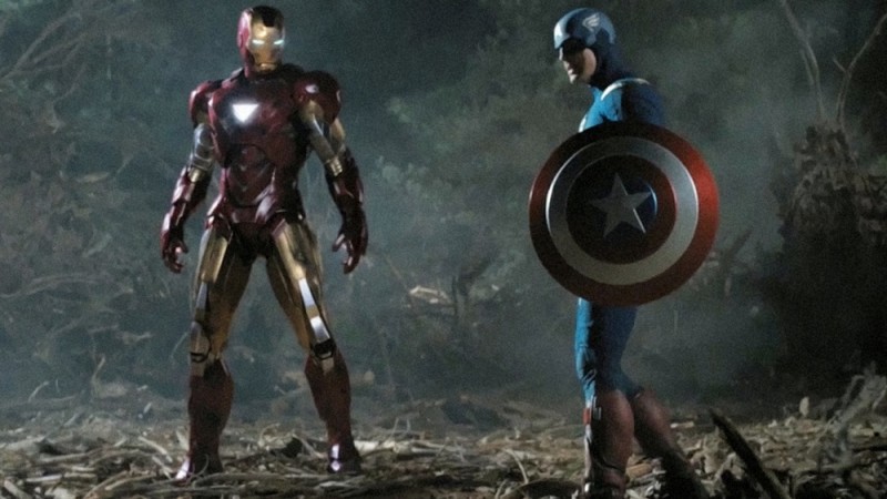 Promo Art of Captain America vs Iron Man - Civil War