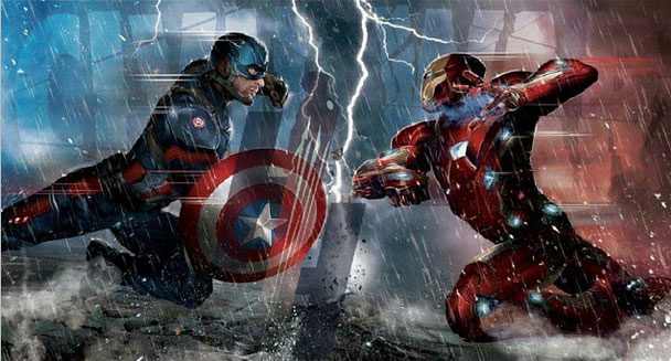 First Promo Art of Captain America vs Iron Man – Civil War