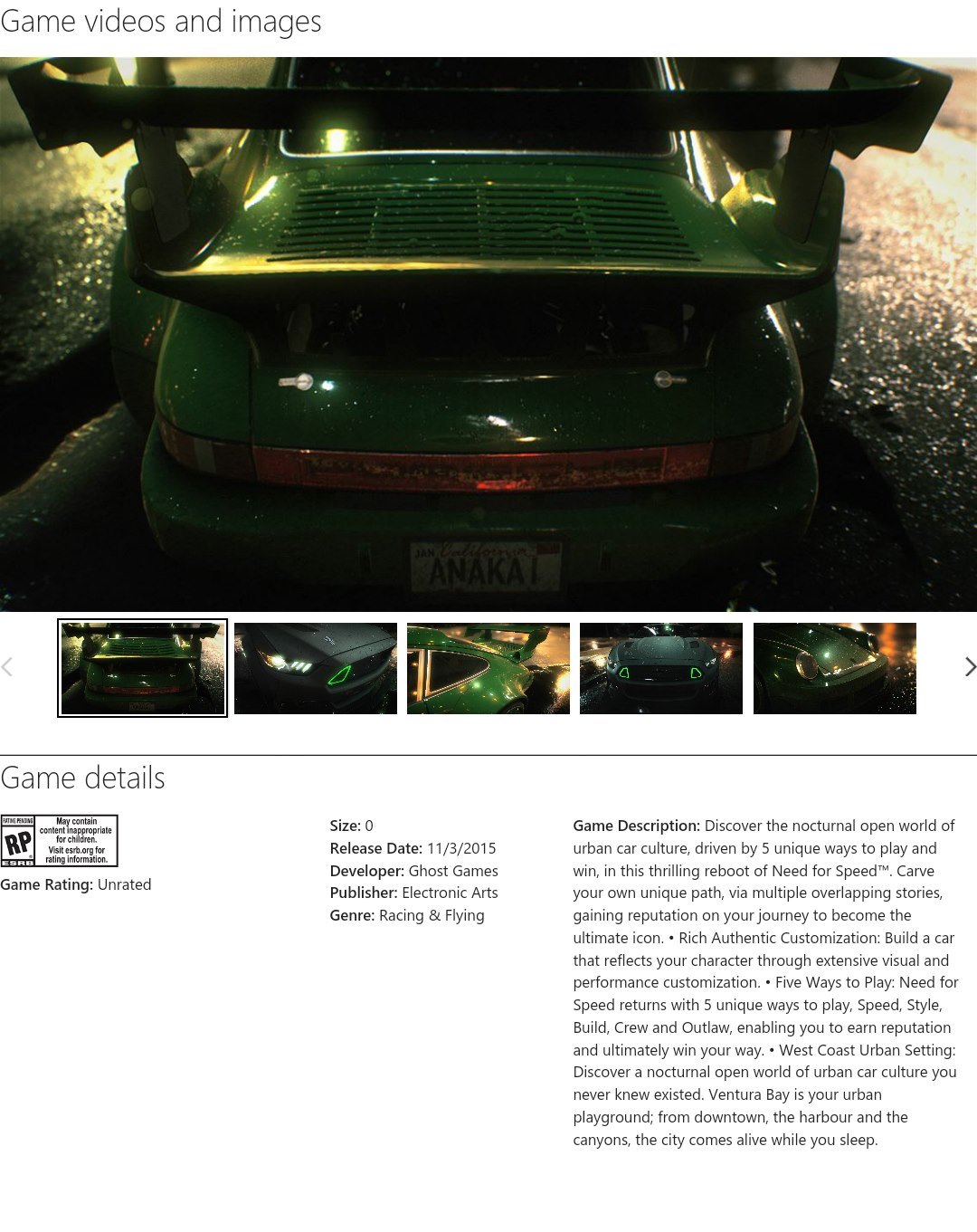 Need For Speed Release Date and Game Details Leaked Need For Speed Release Date and Game Details Leaked