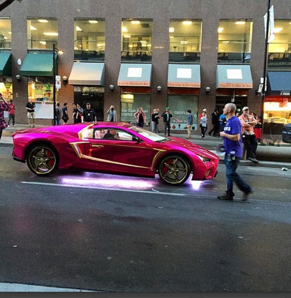 The Joker’s Pimped Out Purple Lamborghini Spotted on 'Suicide Squad' Set