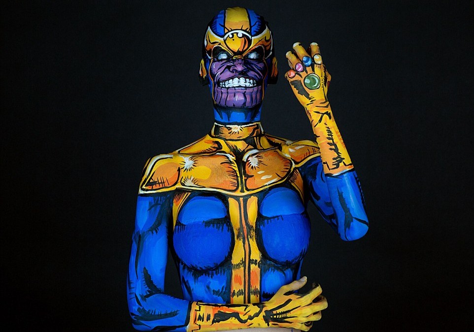 Body Paint Cosplayer Kay Pike’s Amazing Superhero Art