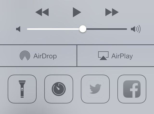 iOS7 Tip: Enable Twitter and Facebook Sharing to Control Center