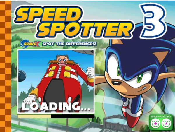 Free Online Game: Sonic Speed Spotter 3