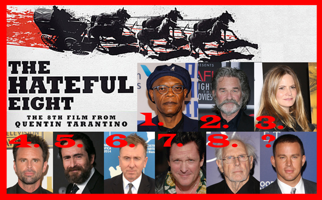 Hateful Eight Full Cast In Behind The Scenes Image