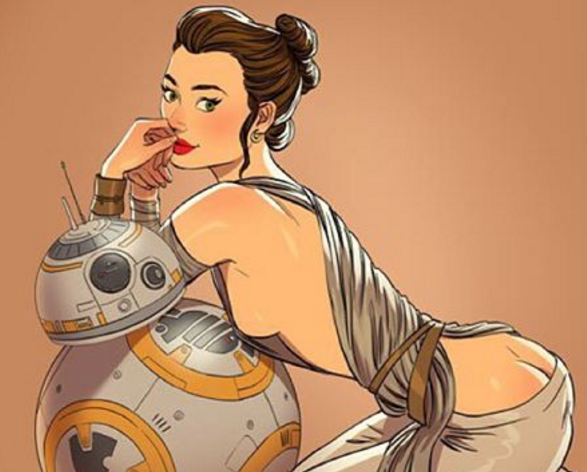 Sexy Star Wars Pin-up Girls by Andrew Tarusov